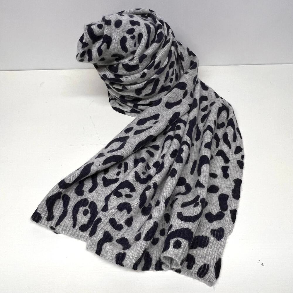 Ann Taylor Leopard Print Cashmere Scarf New